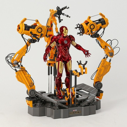 Iron Man Mk4 Suit Up Gauntry Zdtoys Marvel 