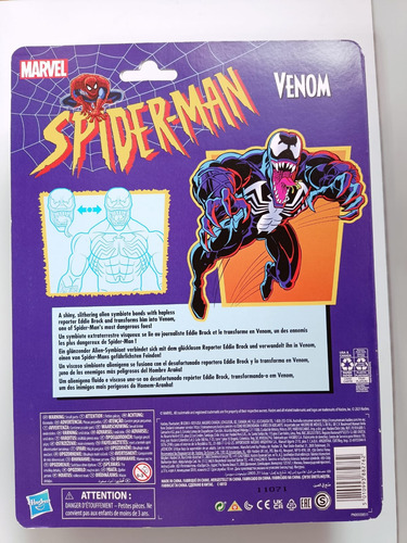 Venom Spider Man Marvel Legends Retro Hasbro 2021 (Usado)