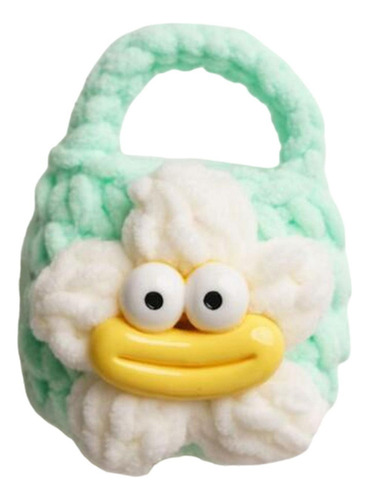 5 Mini Bolsa De Fone De Ouvido De Malha Feita À Mão