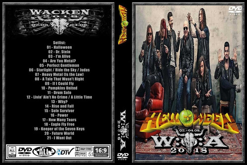 Dvd Helloween Pumpkins United Wacken 2018 Mercado Livre
