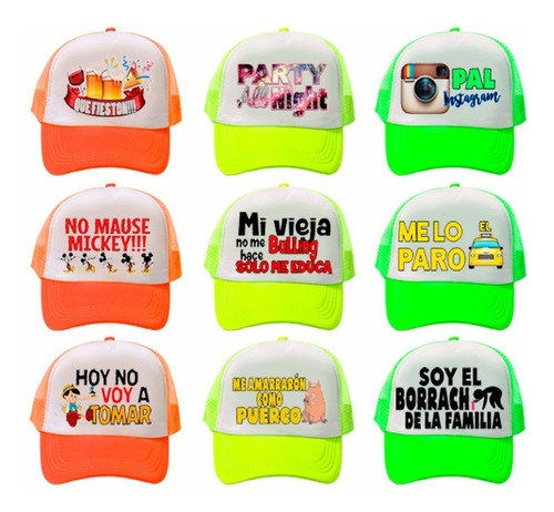 Gorra Trucker Personalizada Sublimada Boda Xv Años Min 25