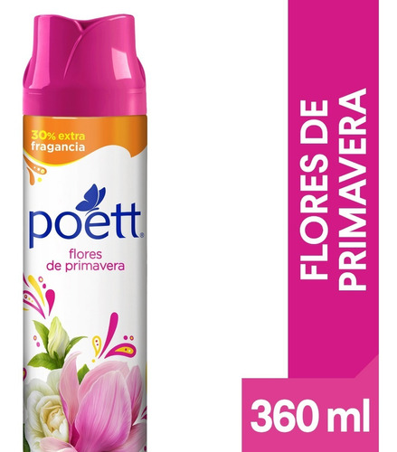 Poett Desodorante Ambiente Flores Primavera En Aerosol 360ml
