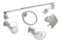 Comprar Accesorio Para Baño 6 Piezas Cromo Acc-09 Fermetal
