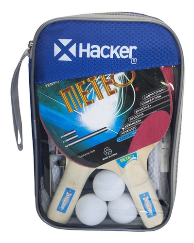 Kit Ping Pong Hacker 1* Meteo Pvc Bag (2) * Ver Detalle