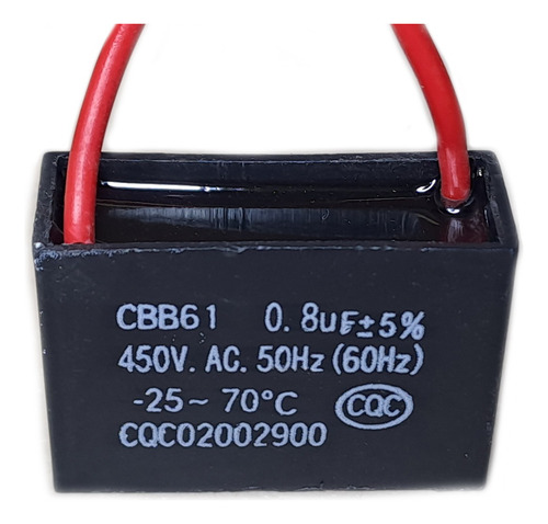 Capacitor 0.8uf 450vac Cbb61 0,8uf Capacitor De Arranque (Usado)