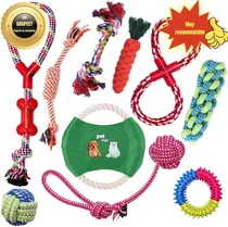 Comprar 10 Piezas Juguetes De Cuerda Para Perros, Grupo De Juguetes 
