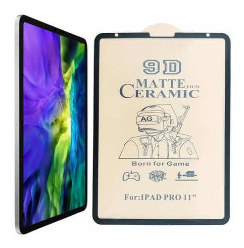 Protector De Pantalla Vidrio Cerámico Mate Para iPad