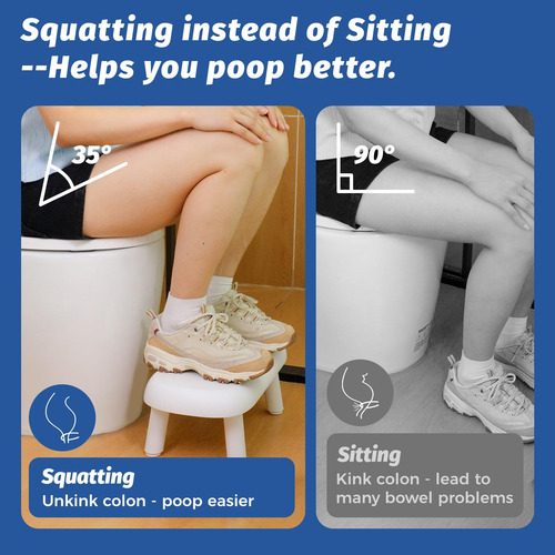 Taburete De Inodoro Clirass Squat Ajustable De 6,7 A 9 Altur