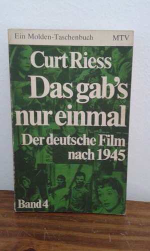 Das Gab's Nur Einmal  -  Band 4   - Curt Riess