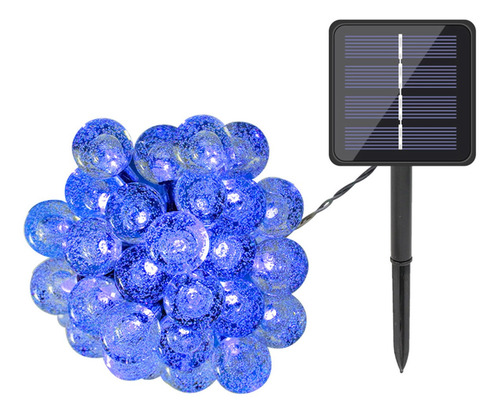 Cordão Fio De Luz 20 Bolas 5m 2 Funções Solar