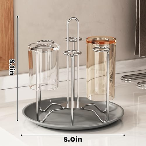Soporte Para Secado De Tazas, Soporte De Acero Inoxidable Co