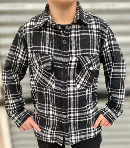 Camisaco Leñador Paño Hombre Cuadrado Rfs