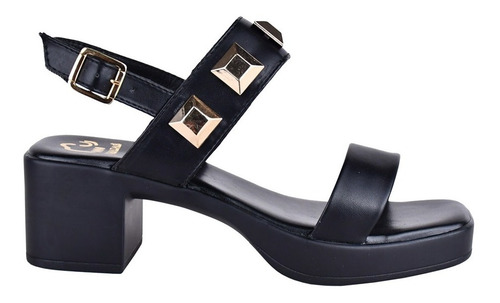 Imagen 2 de 4 de Sandalias Dama De Tacon, Moda, Casuales, Con Estoperoles