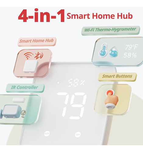 Switchbot Hub 2 (2.ª Generación), Funciona Como Termómetro H