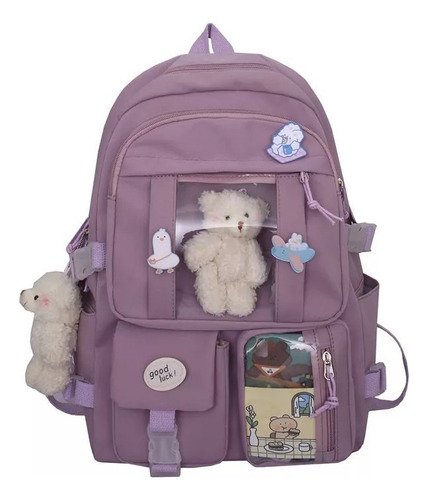 Backpack Aesthetics Teenager Hanging Bear Academy Para Mujer