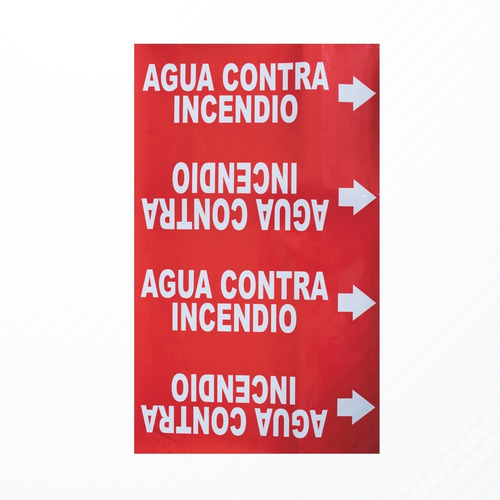 Imagen 3 de 6 de Señalamiento Etiquetas Adhesivas Identificación De Tuberías