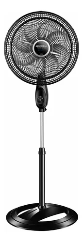 Ventilador Coluna 8 Pás 40cm Super Turbo Tech Mondial Preto Prata 140W 220V