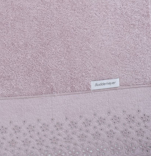 Kit 2 Toalhas De Banho + 1 Rosto Crystal Elegante Buddemeyer Cor Rosa 1634