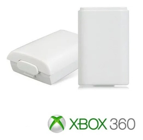 Imagem 1 de 3 de Suporte Pilhas Controle Xbox 360 Tampa De Bateria Branca