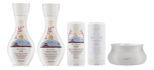 Amend Kit Millenar Óleos Japonese 4 Produtos + Seca Sem Friz