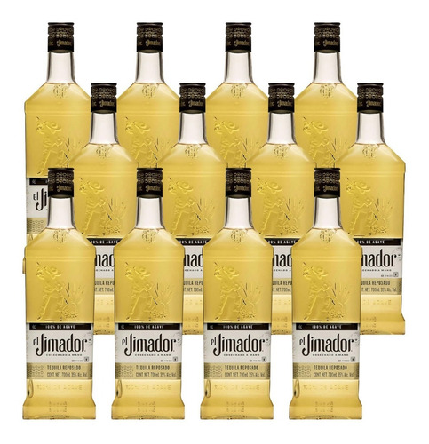 Caja De 12 Tequila El Jimador Reposado 700 Ml