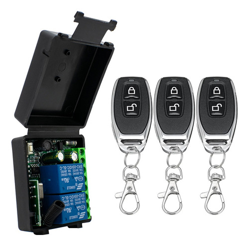 Interruptor Receptor De Control Remoto De 433 Mhz Para Puert