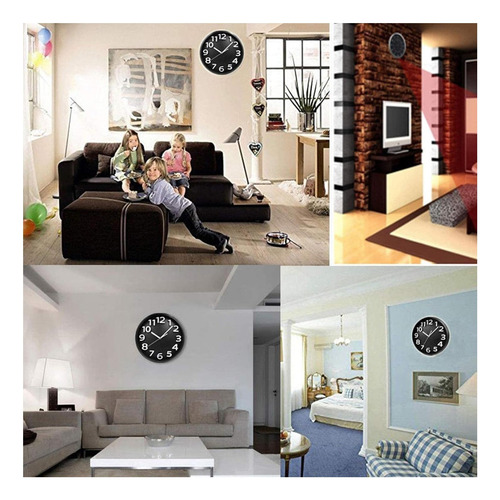 Cámara Espía Oculta Tipo Reloj De Pared 1080p Wifi Ip408w