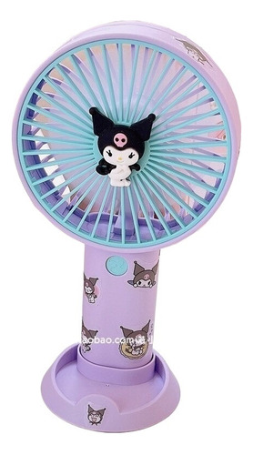 Miniventilador Sanrio Kawaii Kuromi My Melody Cinnamoroll