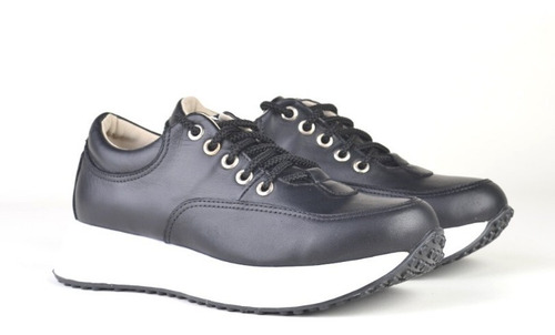 Imagen 6 de 7 de Zapatillas Urbanas De Mujer De Cuero Panter - Ferraro