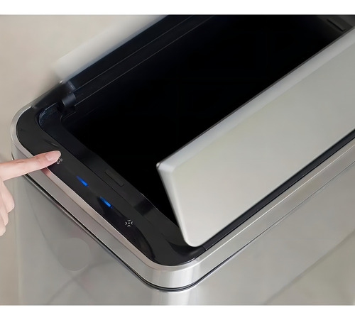 Lixeira Automática Aço Inox 30l Sensor Inteligente Moderna