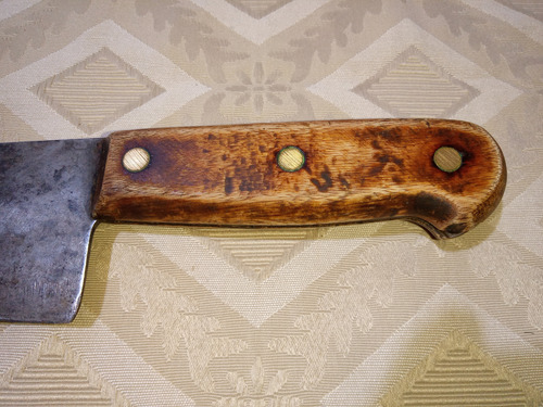 Antiguo Cuchillo Eskilstuna Au Crocodile Cocodrilo Marrón (Usado)