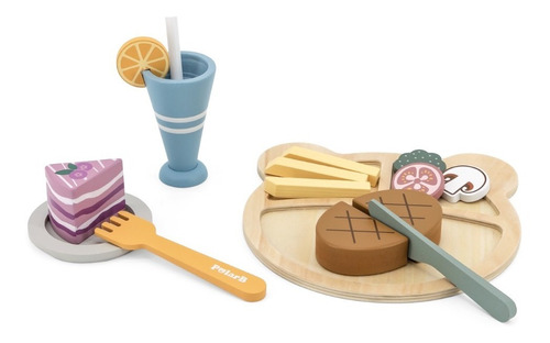 Set De Cocina De Lunch De Madera Polar Accesorios Didacticos