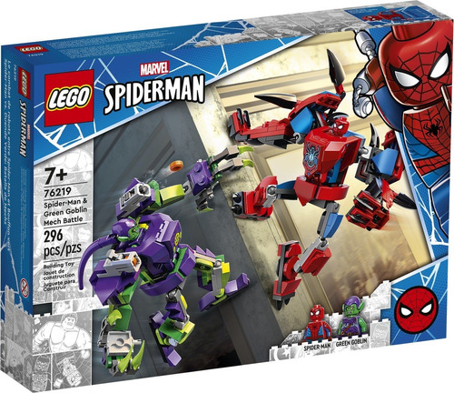 Imagen 1 de 4 de Lego Spiderman - Spider-man Vs Duende Verde: Batalla (76219)