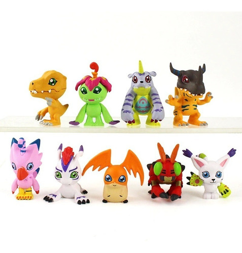 Set 9 Figuras Digimon 5 Cm Juguetes Coleccionables