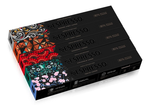 Cápsulas De Café Nespresso Pack Lungo X 50