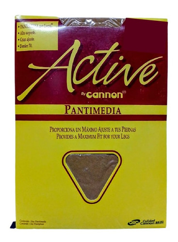 1 Pza Pantimedia Con Lycra Active By Cannon 