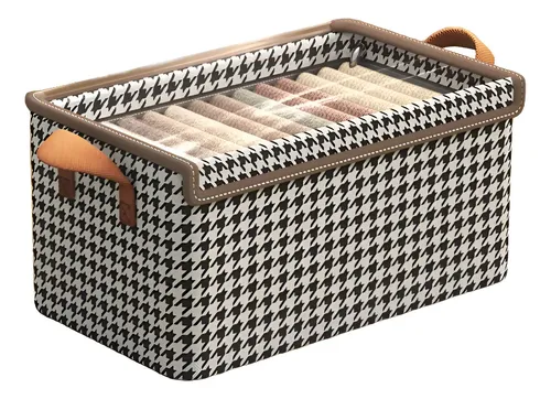 Kit 4 Caixas Organizadoras Dobráveis De Guarda Roupa Caixa Organi...