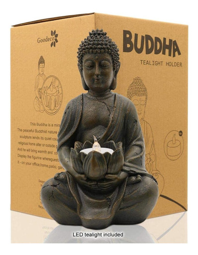Estatua De Buda Meditando, Escultura Sentada, Decoraciã...