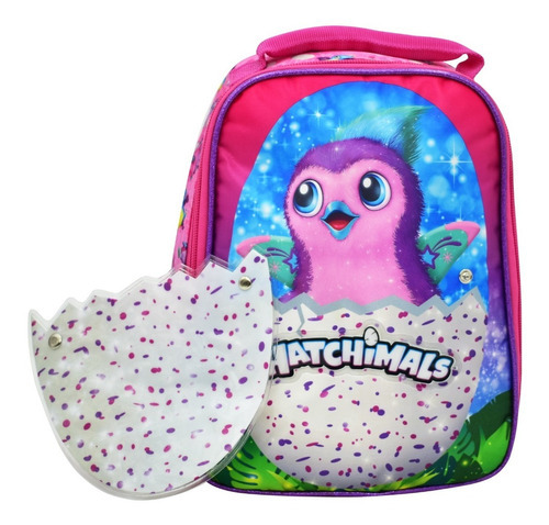 Lonchera Hatchimals Huevo Pajarito Termica Ruz Color Rosa Estampado