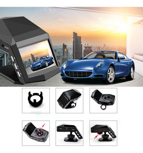 Dvr De Coche Gran Angular De 170° Con Cámara De Salpicadero