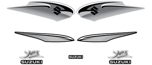 Kit Adesivo Completo Suzuki Yes 125 2011 Faixa Prata 10627