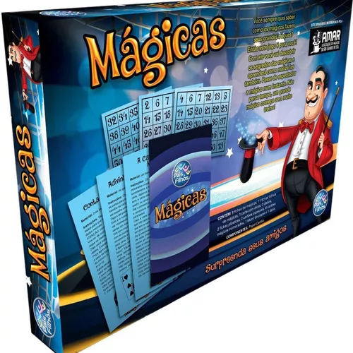 Jogo Infantil Super Mágicas Aprenda Os Truques Mágico Cartas - R$ 20,09