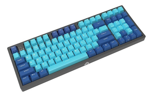 Imagen 3 de 4 de Teclado Mecánico Cherry Mx Switch Red - Ajazz B16 Blue