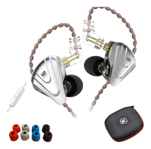 Kz Zsx Terminator Cyan Con Mic + Estuche + Puntas Memory