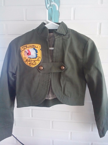 Camperita Gabardina Estilo Militar Ts
