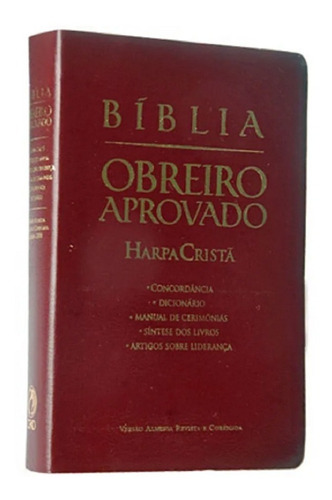 Bíblia Sagrada De Estudo Obreiro Aprovado Com Harpa Promoção