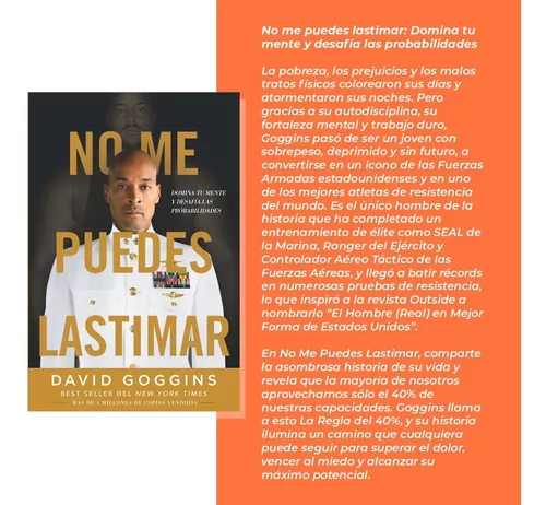 DISPONIBLE No me puedes lastimar - David Goggins Disponible en Libros Tu  Mundo 📚 🌏 ✨Oferta inicio de año: $12.00 ✨ //Adicionales// …