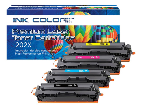 4 Toner Generico Para 202x | Imp Laser M280nw M254dw M280nw 