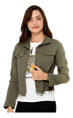 Campera De Jean Elastizada Nofret Mujer Nuevo