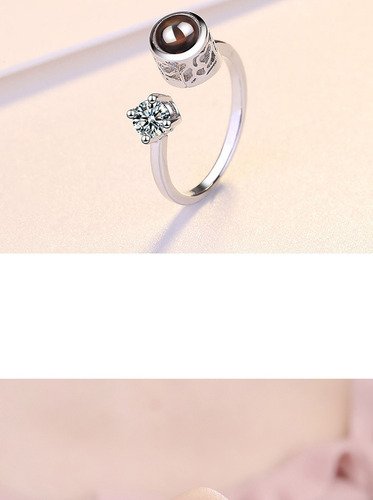 Anillo Rose Rodinado En Plata 925 Te Amo Cien 100 Idiomas